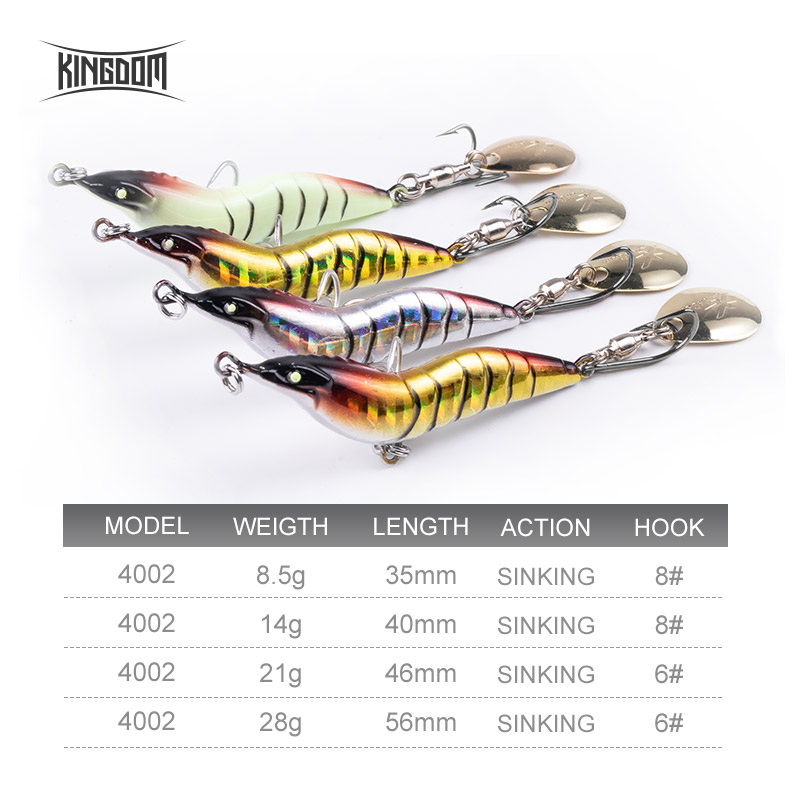 KINGDOM Shrimp Fishing Lure Me - Fishing Lure Blade Bait review and price