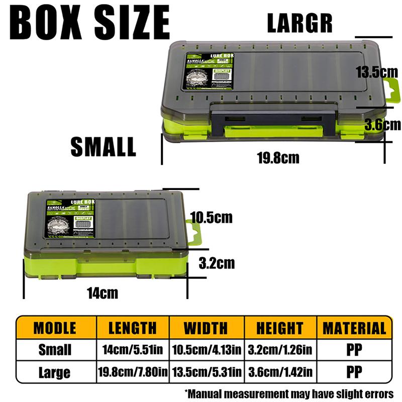 Double-Sided Compact Tackle Bo - Fishing Lure Box review and price