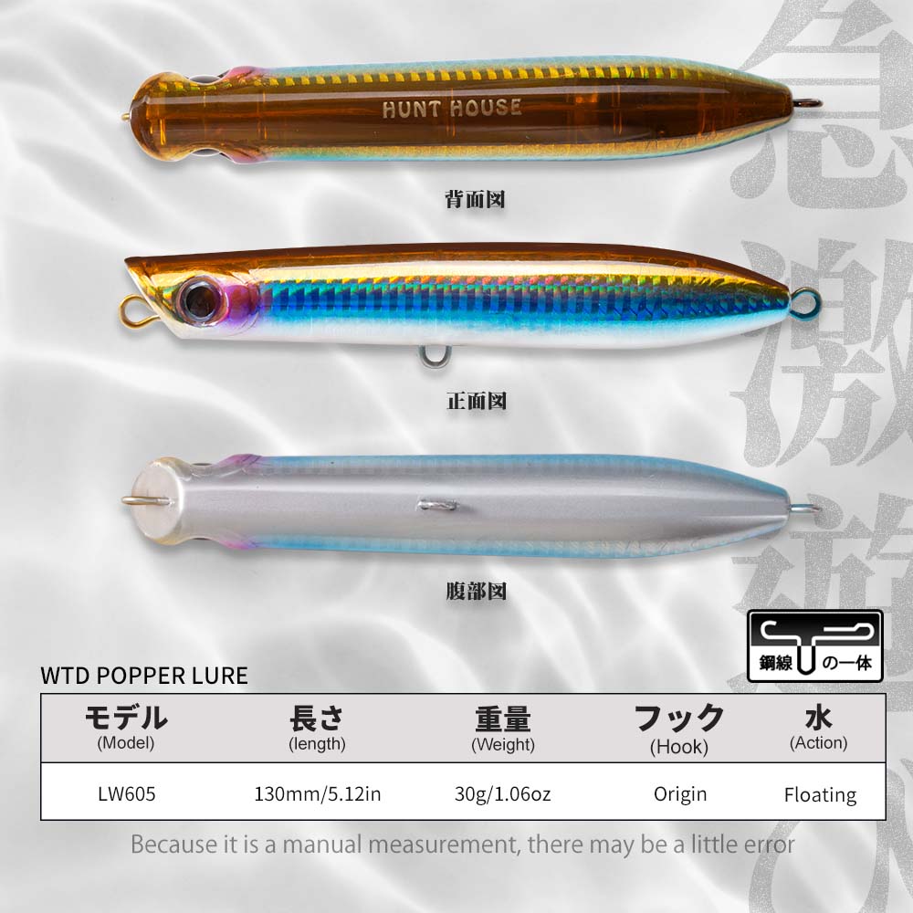 130mm 30g Topwater Popper Penc - Fishing Lure Popper review and price